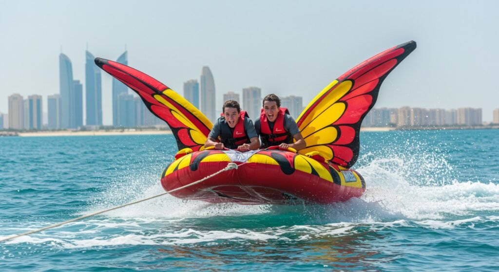 1. Try Butterfly Boat Riding at Al Qana or Yas Marina